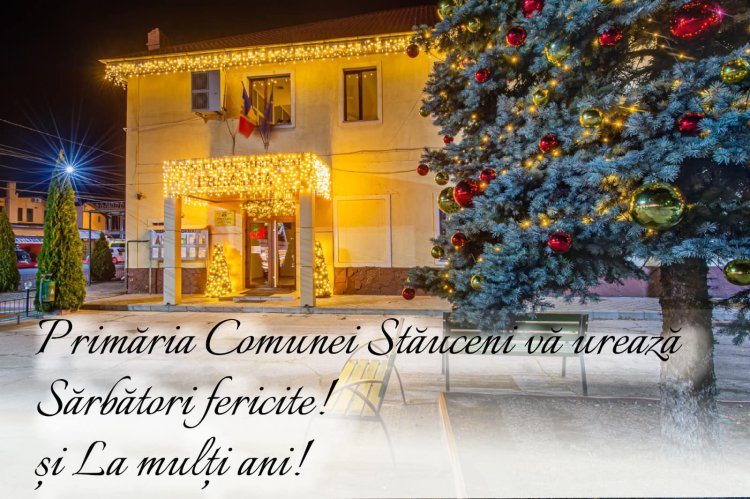 Stimați locuitori, din numele administrației publice locale, vă urez sărbători fericite, sănătate familiilor dumnevoastr...