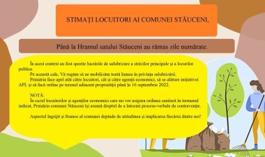 STIMAȚI LOCUITORI AI COMUNEI STĂUCENI, Până la Hramul satului Stăuceni au rămas zile numărate. În acest context au fost...