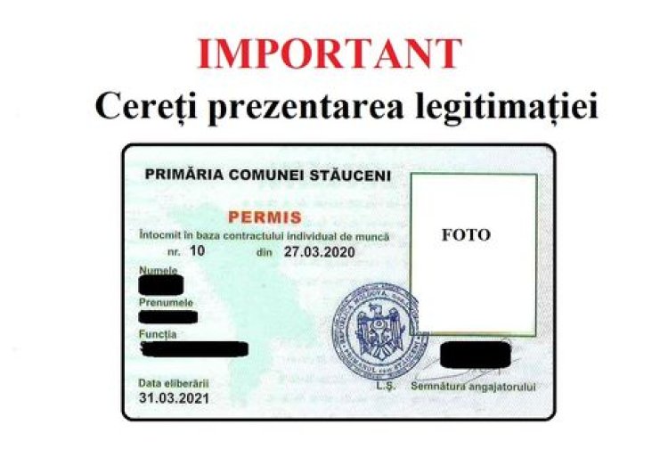 I M P O R T A N T  Stimați locuitori ai comunei Stăuceni, În legătură cu înregistrarea unui furt din locuința unei famil...