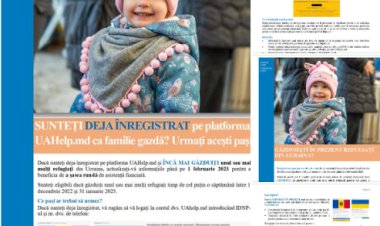 Stimați locuitori ai comunei Stăuceni, Organizația World Vision în parteneriat cu Programul Alimentar Mondial al Națiuni...