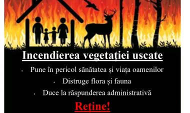 Stimați locuitori ai comunei Stăuceni, ‼️ Respectând măsurile de prevenire a incendiilor,  Vă protejați viața și bunuril...