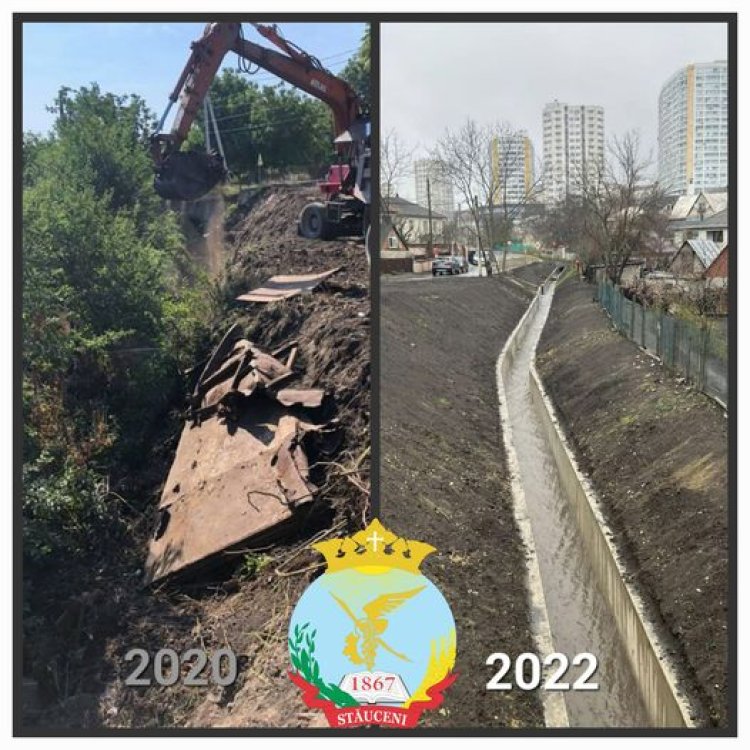 Canalul de scurgere a apelor pluviale din str. Dumitru Matcovschi: ✅Are aspect mai salubru! ✅Are capacitate mai mare de...