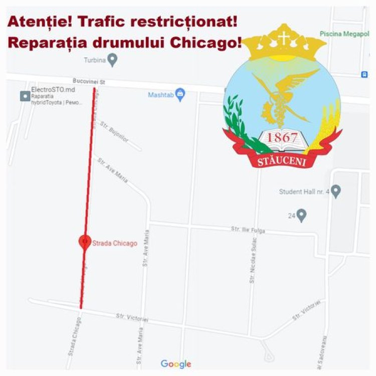Atenție❗️Trafic restricționat❗️ Primăria comunei Stăuceni solicită respectuos locuitorilor să evite staționarea pe strad...