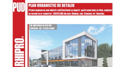 Anunț privind consultarea publică a Planului Urbanistic de Detaliu