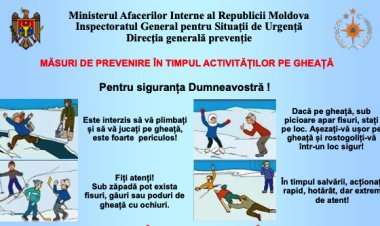 MĂSURI DE PREVENIRE ÎN TIMPUL ACTIVITĂȚILOR PE GHEAȚĂ