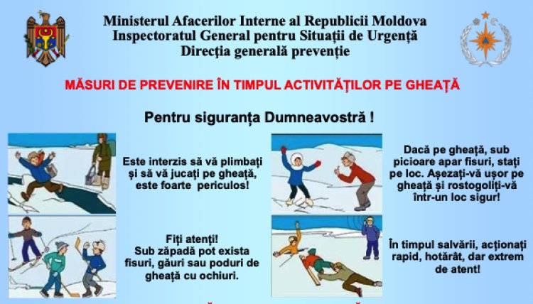 MĂSURI DE PREVENIRE ÎN TIMPUL ACTIVITĂȚILOR PE GHEAȚĂ