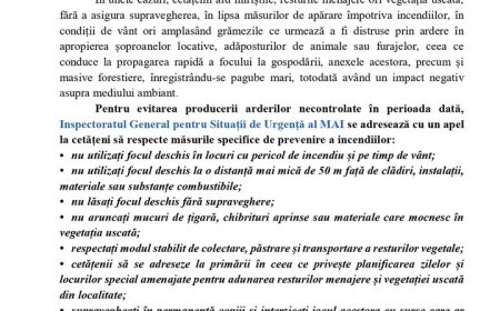 Stimați locuitori ai comunei Stăuceni, În scopul asigurării menținerii ordinii sanitare pe teritoriul comunei Stăuceni,...