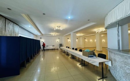 Secția de vot pentru alegerile europarlamentare de mâine, 9 iunie, este pregătită. Locuitorii care dețin cetățenia român...