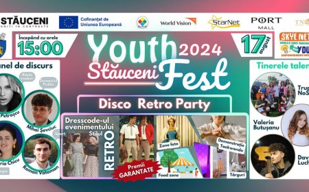 ???? Dragi locuitori ai orașului Stăuceni,  Vă invităm cu drag la cel mai așteptat eveniment al anului: Youth Fest Stăucen...