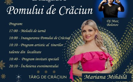 ✨ Primăria or. Stăuceni Vă invită la Inaugurarea Pomului de Crăciun! ✨