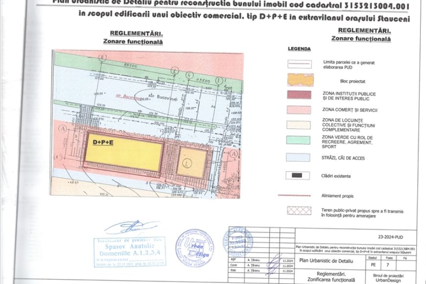 Anunț privind consultarea publică a Planului Urbanistic de Detaliu ...