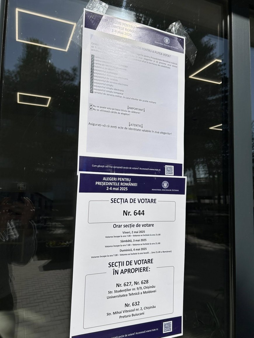 Stimați locuitori, ✅Vă aducem la cunoștință că, în perioada 2–4 mai 2025