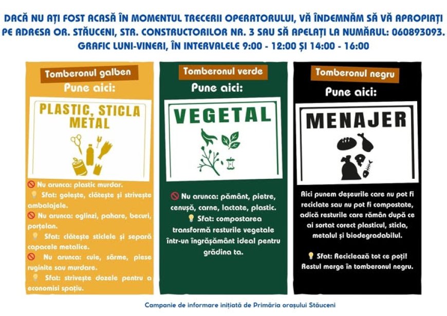 Distribuția tomberoanelor continuă! Până astăzi, operatorul de salubrizare a reușit să distribuie aproximativ doar 3...
