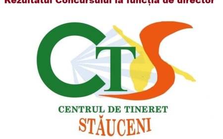 Anunț privind desemnarea câștigătorului la funcția de director al Centrului de tineret Stăuceni