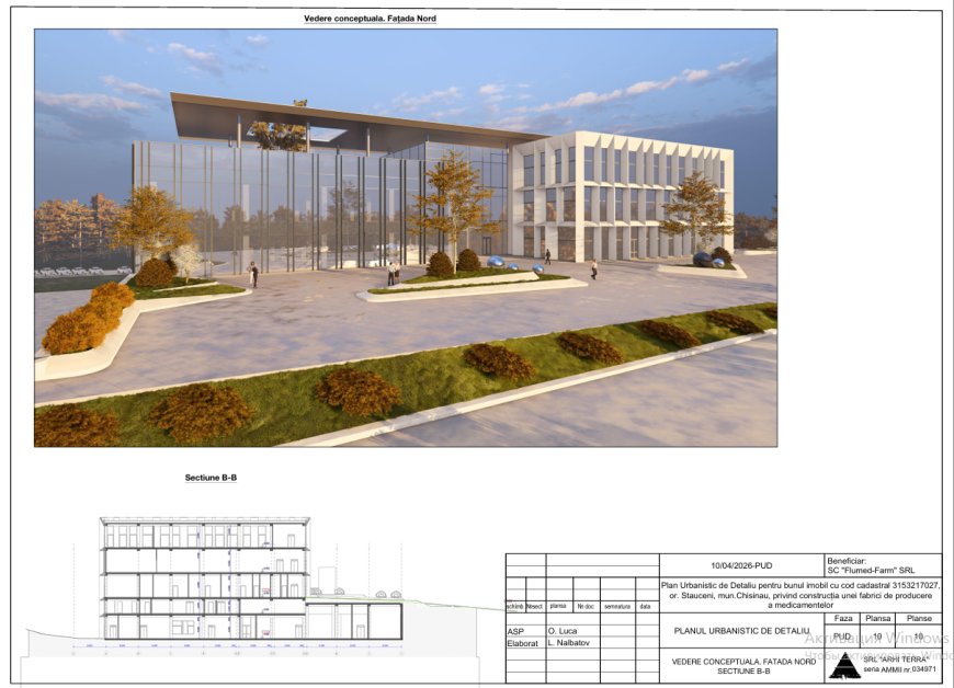 Anunț privind consultarea publică a Planului Urbanistic de Detaliu și avizului de mediu.