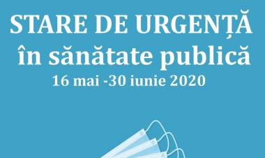 STARE DE URGENȚĂ ÎN SĂNĂTATE PUBLICĂ (16 mai - 30 iunie 2020)