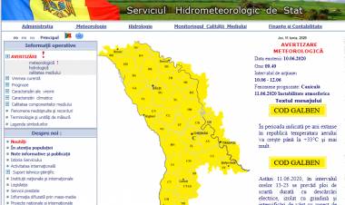 AVERTIZARE METEOROLOGICĂ