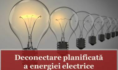 Deconectarea energiei electrice pe 6 noiembrie!