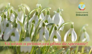 Vă urăm o primăvară plină de speranțe!