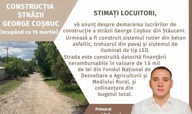 Construcția străzii George Coșbuc
