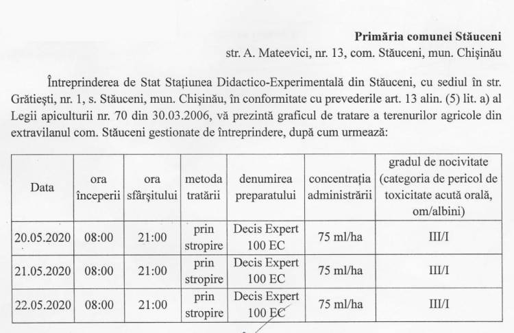 Spre atenția apicultorilor