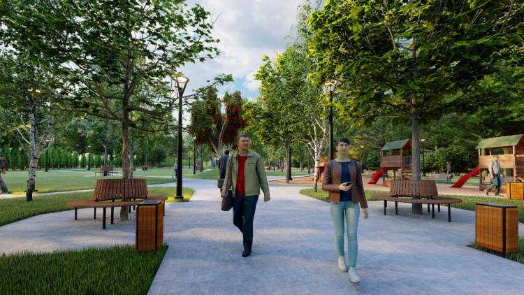 Conceptul proiectului de amenajare a parcului din str. Mateevici
